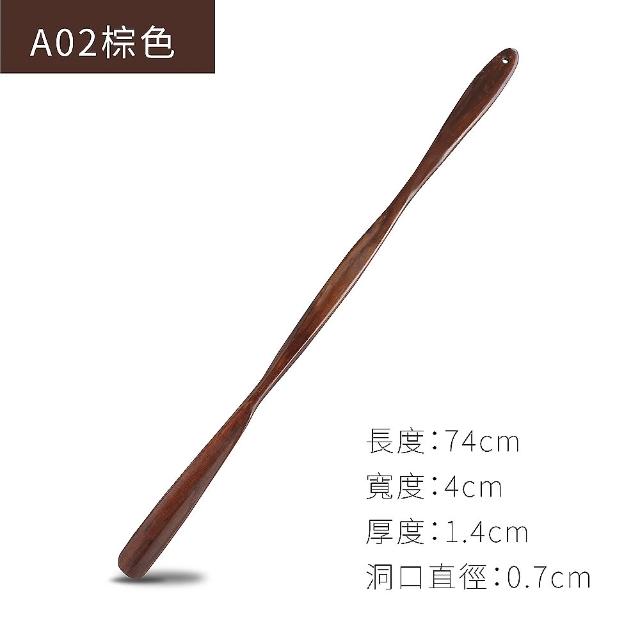 【糊塗鞋匠 優質鞋材】A99 荷木葫蘆柄鞋拔74cm(2支)