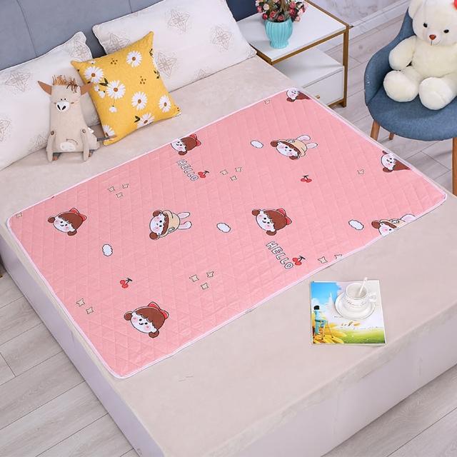【寢聚 Sleep Club】買一送一 可水洗防水隔尿墊 保潔墊 單人100×150CM(嬰兒尿墊 尿布墊 生理墊 產褥墊)