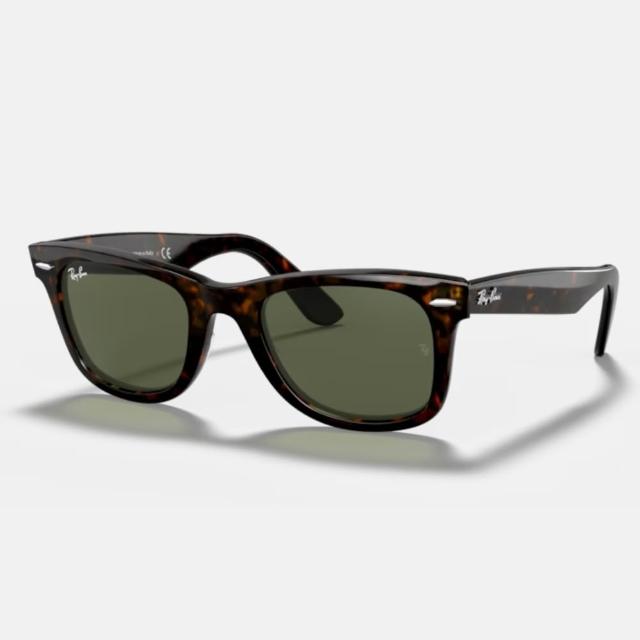 【RayBan 雷朋】Wayfarer亮黑膠框太陽眼鏡(RB2140F-901、902、901/64、901/R6、601/4B 多色任選)