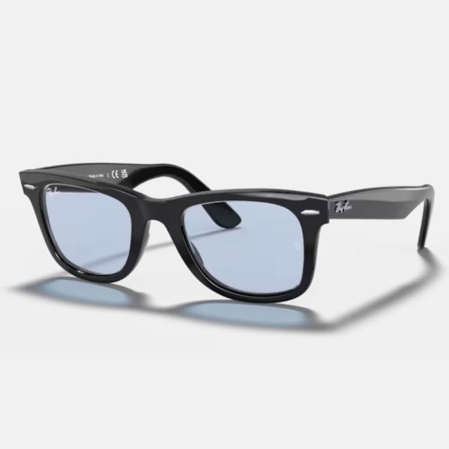 【RayBan 雷朋】Wayfarer亮黑膠框太陽眼鏡(RB2140F-901、902、901/64、901/R6、601/4B 多色任選)