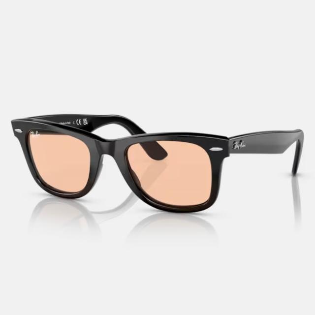 【RayBan 雷朋】Wayfarer亮黑膠框太陽眼鏡(RB2140F-901、902、901/64、901/R6、601/4B 多色任選)