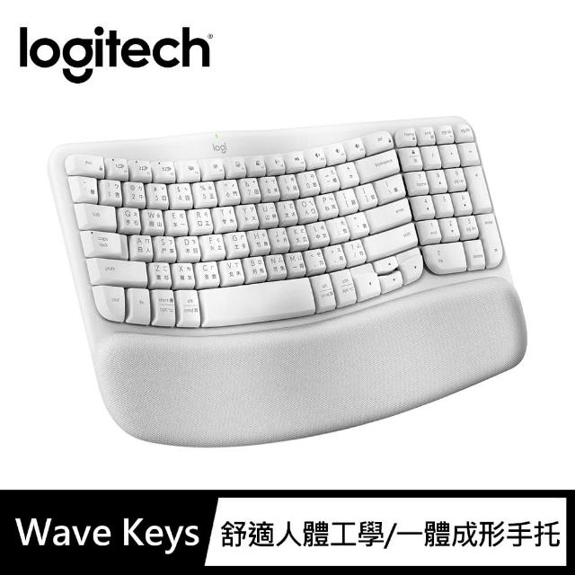 【Logitech 羅技】Lift人體工學垂直滑鼠+Wave Keys人體工學鍵盤+桌墊