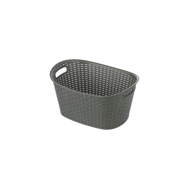 【KEYWAY 聯府】南洋藤森置物籃9L-2入(置物籃 藤紋 鄉村風 MIT台灣製造)