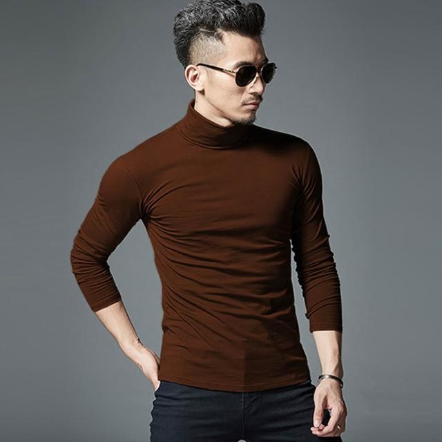 【TengYue】買一送一 男女款輕磨毛彈性保暖高領發熱上衣(發熱衣 保暖衣 內搭上衣 長袖上衣)