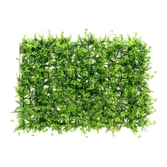 【dayneeds 日需百備】仿真草植-花草翠壁 60X40cm長方形 7款可選(植生牆/仿真植物牆/植草磚/植物牆)
