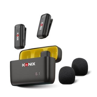 12189767 OL 【Konix】G2 無線麥克風-防風罩組(領夾式直播麥克風 加厚海綿 可降低風切聲)