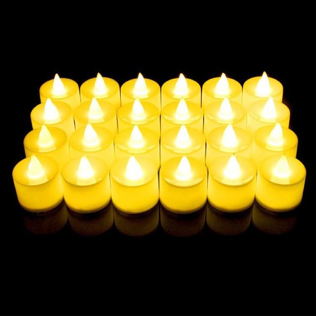 【gin gin】LED 電子蠟燭燈 12入_四款可選 仿真蠟燭(聖誕節裝飾 聖誕燈 求婚佈置 派對佈置 LED蠟燭)