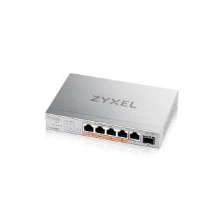 【ZyXEL 合勤】XMG-105HP 6埠 Multi-Gig 無網管PoE供電交換器 10G上行介面 5埠2.5G