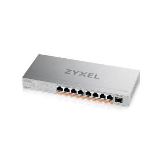 【ZyXEL 合勤】XMG-108HP 9埠 Multi-Gig 無網管 PoE交換器 10G上行介面  8埠2.5G
