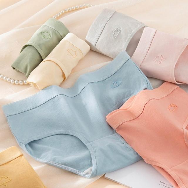 【Chic Chic 琪琪】多件組-多款任選-嬰兒棉抑菌無痕女內褲(純棉底襠 抑菌導濕 中腰 親膚舒適 顏色隨機)