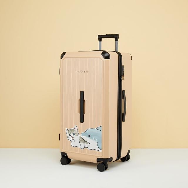 【TLCSTORE】mofusand貓福珊迪28吋行李箱 胖胖箱 旅行箱(貓鯊/貓兔款 2年保固 海關鎖 雙排飛機輪)