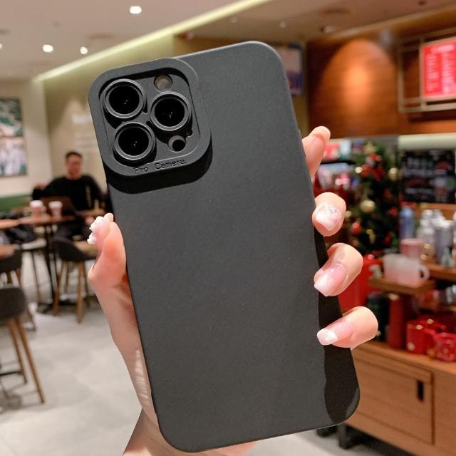 【小玉貼膜】適用iPhone天使眼鏡頭全包磨砂手感防摔殼手機殼軟殼(iPhone12 Pro Max)