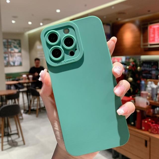 【小玉貼膜】適用iPhone天使眼鏡頭全包磨砂手感防摔殼手機殼軟殼(iPhone12 Pro Max)