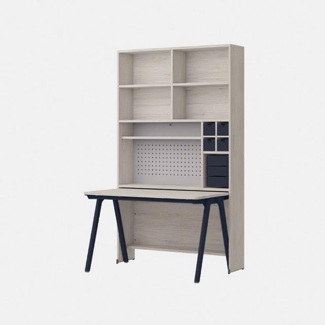 【iloom 怡倫家居】ROY 1200型6層收納書桌組(書桌 桌子 電腦桌 工作桌 兒童書桌 學生書桌 辦公桌)