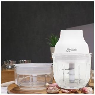 【Arlink】AG270C 玻璃雙杯無線調理機｜10秒瞬碎備料神器 (生熟分離/寵物鮮食/自製醬料) Type-C充電