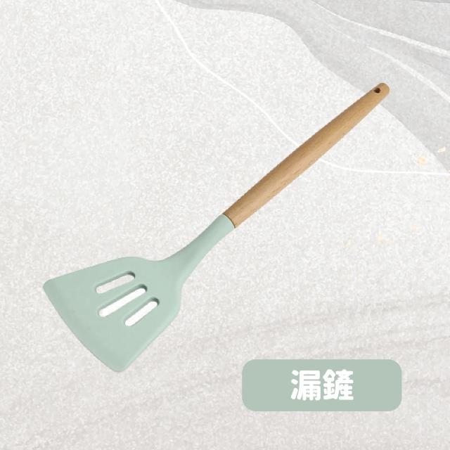 【沐日居家】矽膠廚具組 不沾鍋廚具組 廚房用具 烘焙料理(具 煎鏟 鍋鏟 湯勺)