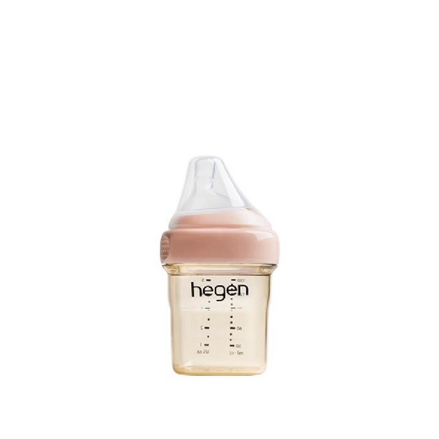 【hegen】總代理｜PCTO™金色奇蹟PPSU多功能方圓型寬口奶瓶 150ml(嫣粉/沁藍/漾紫)