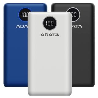【ADATA 威剛】P20000QCD 數位顯示電量 3孔輸出 快充行動電源-20000mAh(74Wh/具Wh標示)