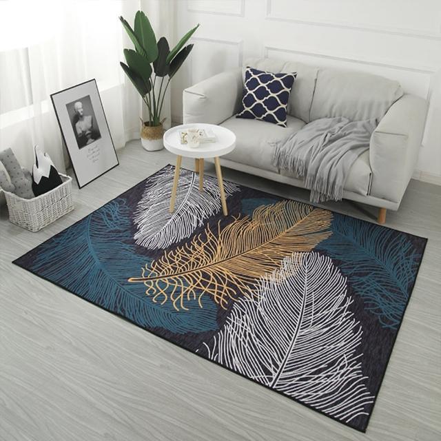 【巴芙洛】買一送一 2入侘寂風格水晶絨地毯2入(140*200cm/160cm圓款/地墊/踏墊/地毯)
