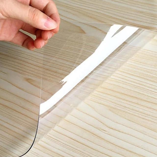 【巴芙洛】加厚款 超透明pvc軟玻璃60*120cm厚1.5mm環保桌墊(桌巾/桌布/餐桌墊/書桌墊/桌墊/學生桌墊)