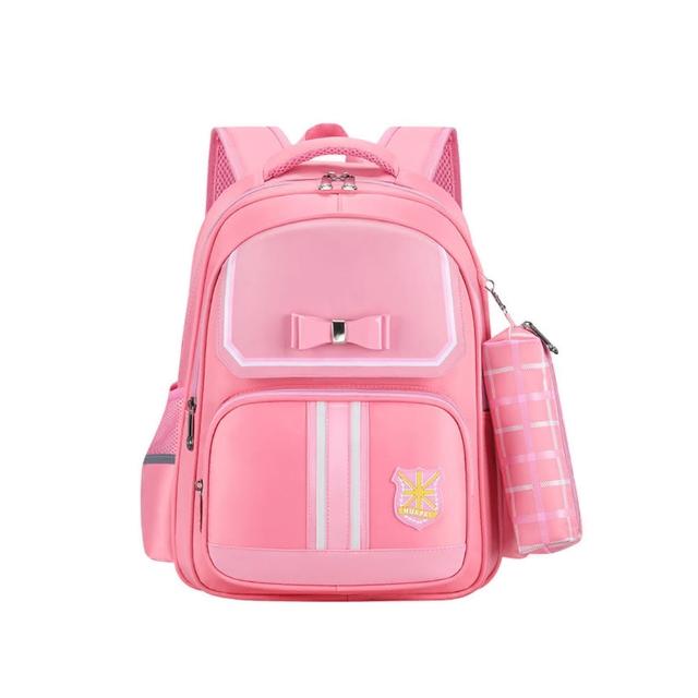 【Starshop】學院風減壓護脊後背包 超輕量書包 學生書包 男童/女童 國小1-6年級 雙肩書包(開學禮物)