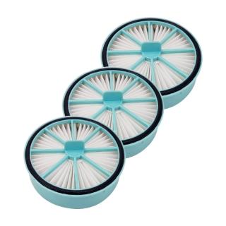 【RENZA】適用 HERAN 禾聯 HVC-23E6 HVC-23E6B 無線手持吸塵器(HEPA 集塵濾網 濾芯 濾心 3入組)
