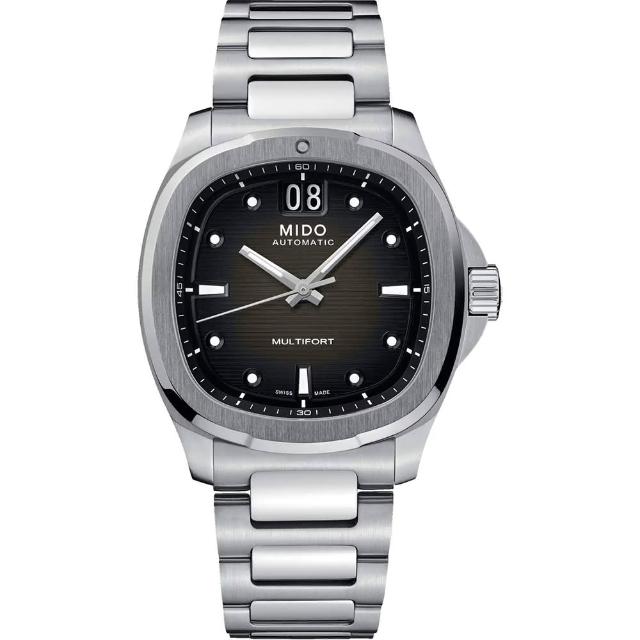 【MIDO 美度】廣告配戴款 TV大日期窗機械錶 鋼帶 40mm 送禮 禮物 推薦(任選一款)