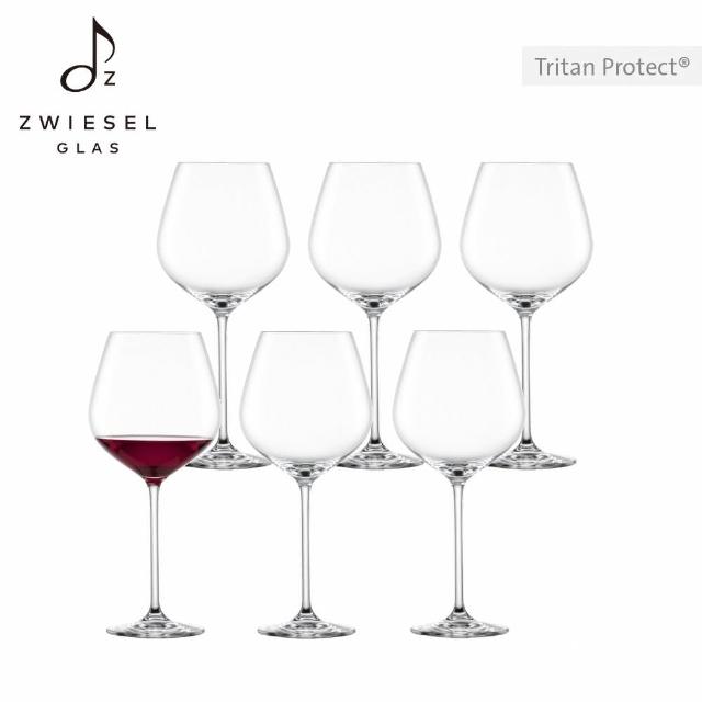 【ZWIESEL GLAS】ZWIESEL GLAS Fortissimo 奢華款6入組(紅酒杯/品酒杯/高腳杯/白酒杯)