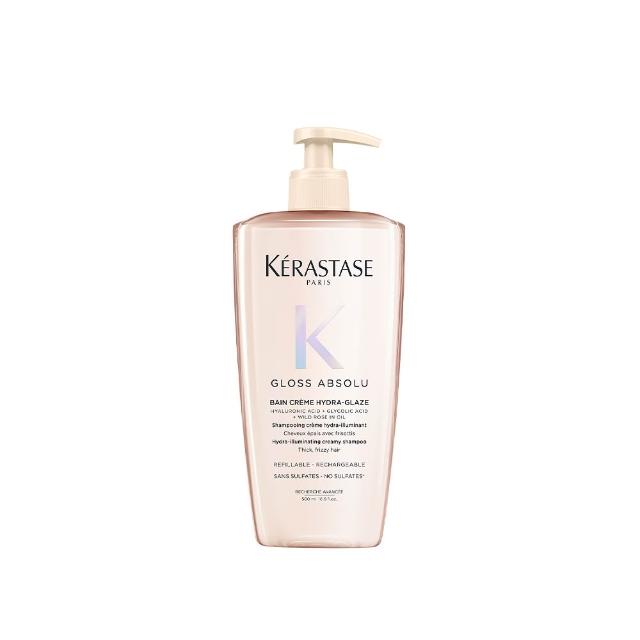 【KERASTASE 巴黎卡詩】釉光香頌髮膜200ml+髮浴500ml(全新上市/柔順/抗躁/蓬彈)