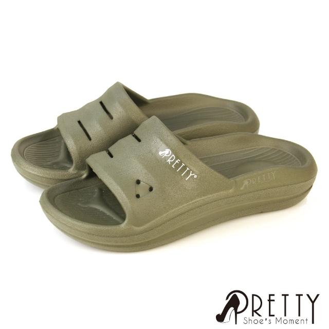【Pretty】最新一代 拖鞋 厚底拖鞋 彈力 防水 輕量 類氣墊 台灣製(4色/36-44)