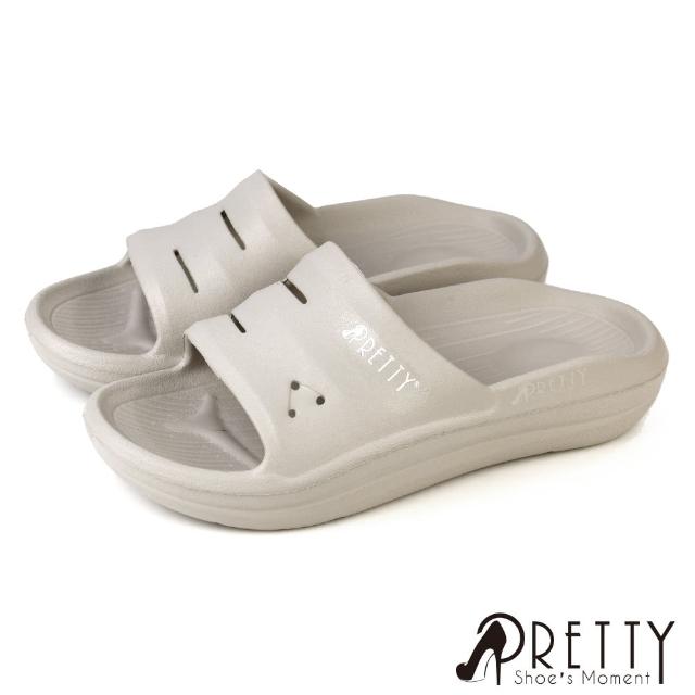 【Pretty】最新一代 拖鞋 厚底拖鞋 彈力 防水 輕量 類氣墊 台灣製(4色/36-44)