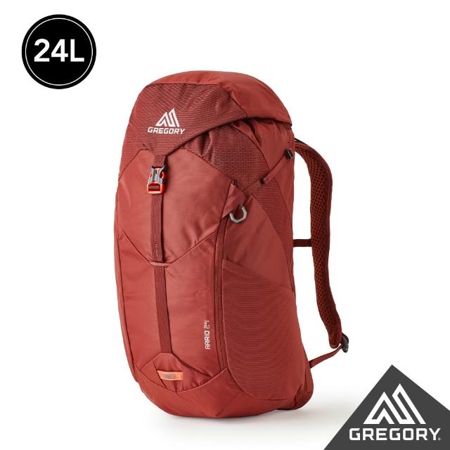 【Gregory官方直營】24L ARRIO 多功能 登山背包 登山包 後背包 水袋包(帝國藍 碳黑 磚石紅 火花藍)