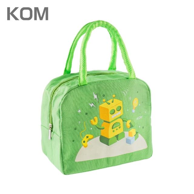 【KOM】夢想系列｜不鏽鋼兒童雙層隔熱碗2入組(碗*2+304湯匙*2+水壺*1+便當袋*1 夢想系列)