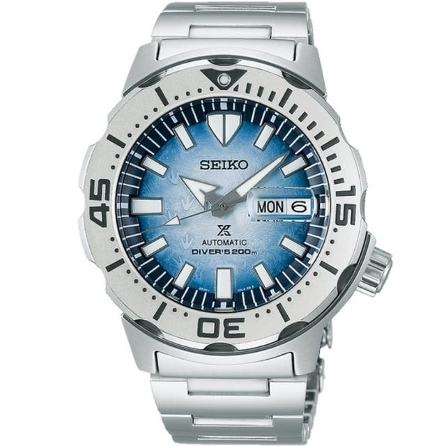 【SEIKO 精工】愛海洋 南極企鵝腳印 黑潮 機械腕錶 七夕 情人節 送禮 (三款可選)