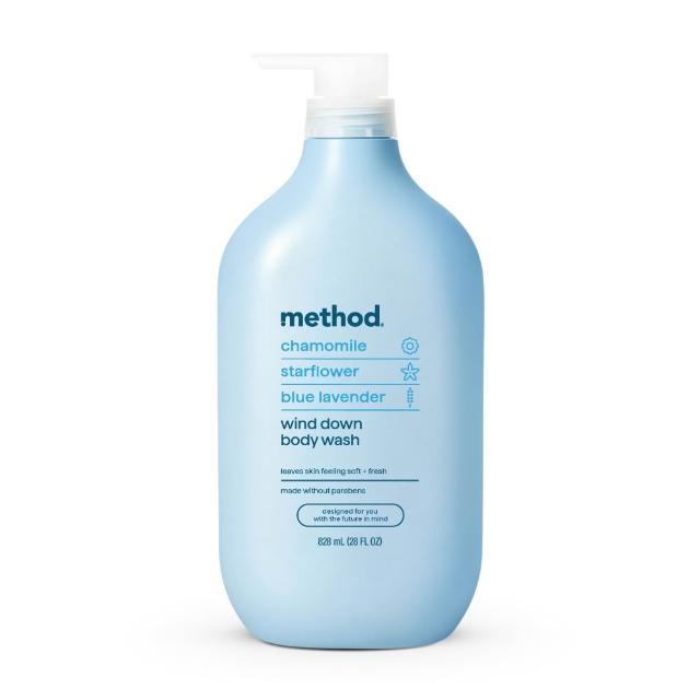 【method 美則】感官沐浴乳系列828ml(純粹寧靜 就是滋潤 藍色氣息)