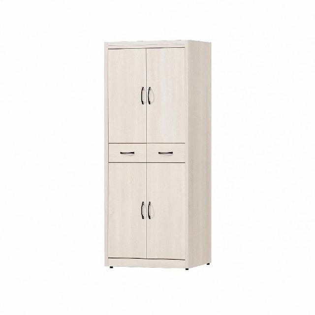【ASSARI】2.7尺盧克高鞋櫃(寬81x深39x高182cm)