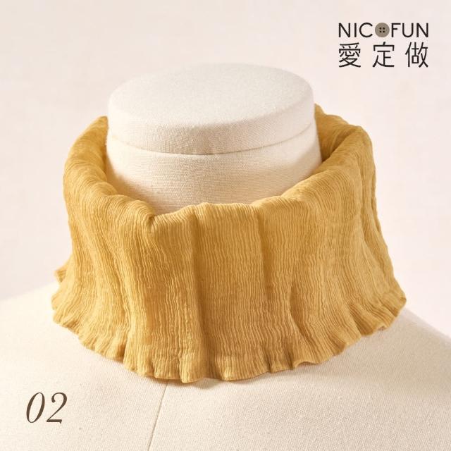 【NicoFun 愛定做】木質系17 黑暗紅柳葉絲 百搭圍脖 圍巾 100%桑蠶絲 真絲(silk四季圍脖 圍巾 領巾 髮帶)