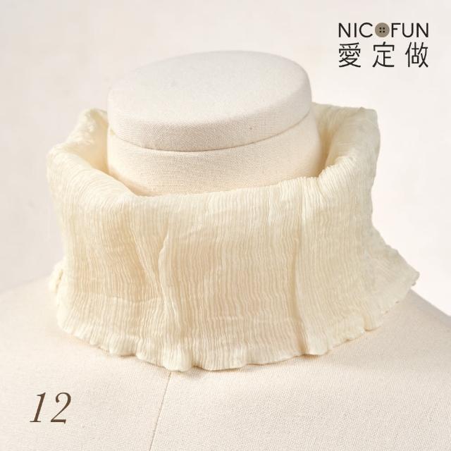【NicoFun 愛定做】木質系17 黑暗紅柳葉絲 百搭圍脖 圍巾 100%桑蠶絲 真絲(silk四季圍脖 圍巾 領巾 髮帶)