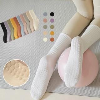 【SeasonsBikini】韓系襪子 瑜珈襪 止滑中筒襪 皮拉提斯襪 運動襪 YOGA SOCKS學生襪-SK07(中筒襪普拉提斯)