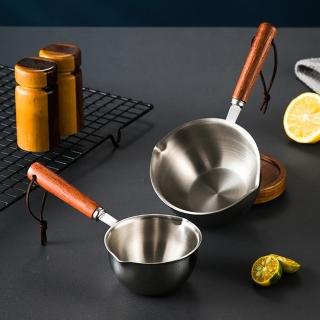 【媽媽咪呀】304不鏽鋼潑油鍋 熱油鍋 油潑鍋300ml(潑油壺 迷你鍋 熱牛奶鍋 蒸魚淋油 澆油)