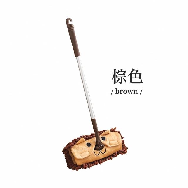 【E.dot】2入組 乾溼兩用雪尼爾伸縮旋轉拖把