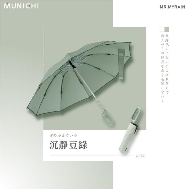 【MUNICHI 沐尼黑】反向環扣自動摺摺傘 雨傘 自動傘 摺疊傘 輕量傘 梅雨 晴雨兩用 快乾 防潑水 MR.MYRAIN
