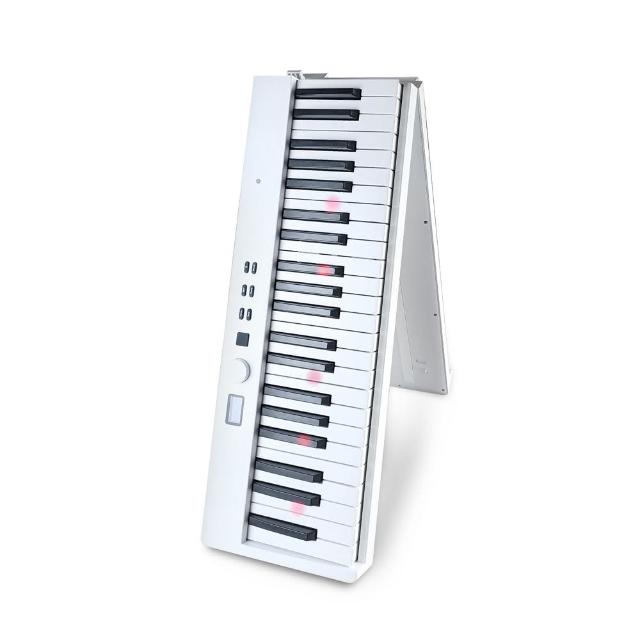 【Konix】88鍵摺疊式電子鋼琴 Midistorm(LED智慧燈光學習 可攜式電子琴 MIDI鍵盤魔光琴)