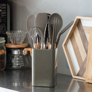 【IRIS】廚房用具11件收納組 KT-11SS(質感用具 餐廚用具 廚房用具 2色可選)