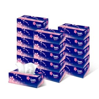【TEMPO】3層加厚盒裝面紙 86抽/共18盒/箱購(天然無香/蘋果木香氛)