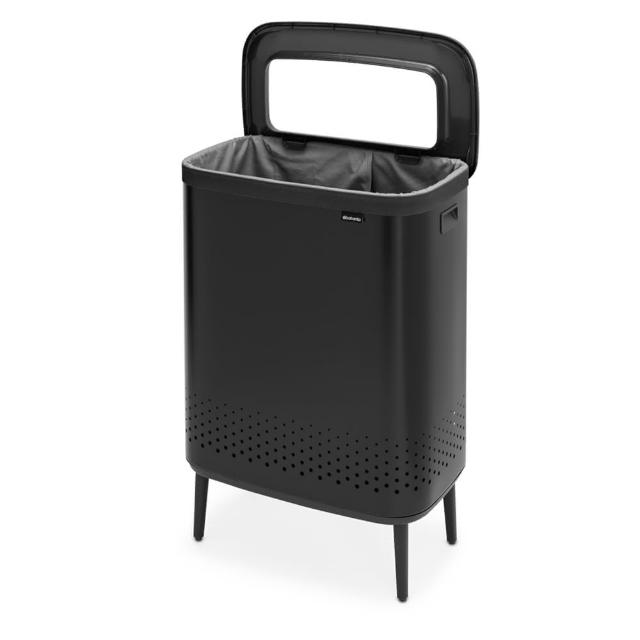 【Brabantia】BO Laundry Bin Hi洗衣桶45L 2分隔(全新款式 純淨白/尊爵黑)