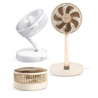 【aibo】8吋 伸縮折疊超靜音大風力USB風扇(可定時)