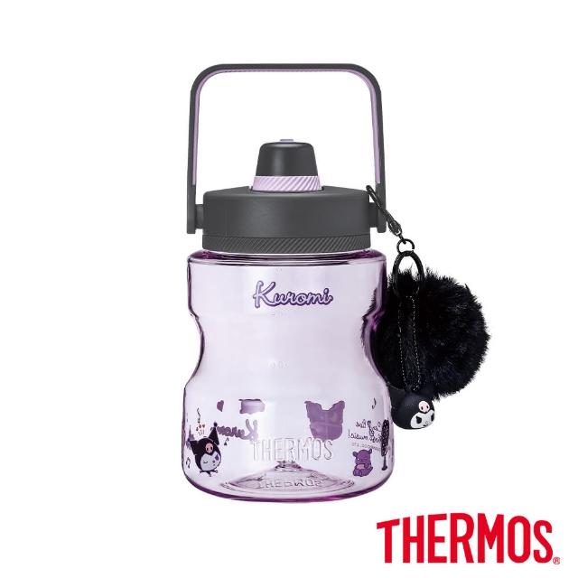 【THERMOS 膳魔師】超值2入_酷洛米不鏽鋼輕量彈蓋保溫瓶500ml+輕水瓶1200ml(JNL-504KU-DGY+TCSS-1200BP-KU)