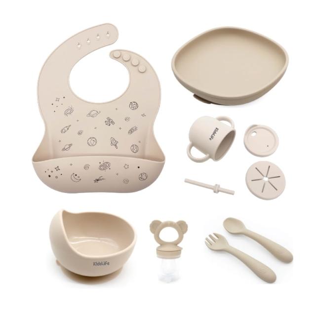 【KidsLife】寶寶餐具彌月禮盒(多款可選)｜寶寶餐具 矽膠餐盤  滿月禮 新生兒禮盒 彌月禮 周歲禮