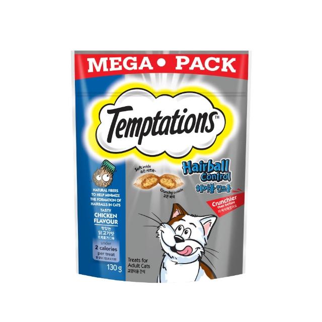 【TEMPTATIONS 喵愛餡】貓點心  130g/160g*10入 寵物/貓零食/貓食/貓餡餅/貓餅乾